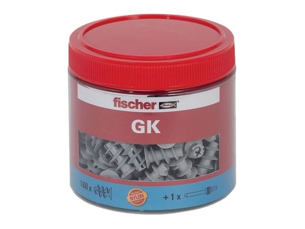 Fischer 531028, Kiinnitystulppa, Kipsiharkko, Nailon, Harmaa, 22 mm, 4 cm