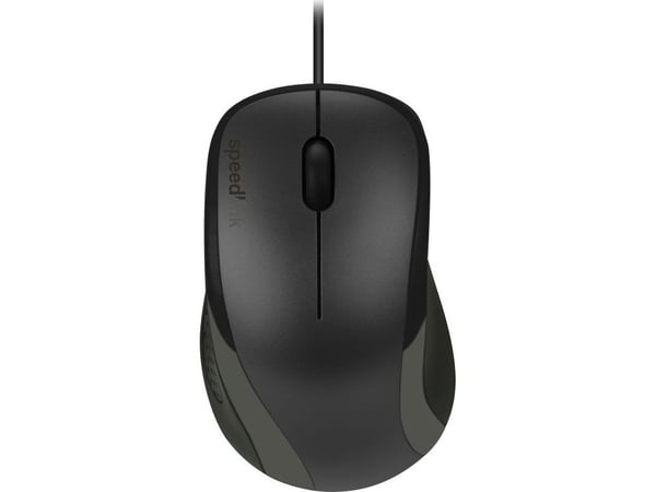SPEEDLINK KAPPA Mouse - Mus - høyrehendt - optisk - 3 knapper - kablet - USB - svart