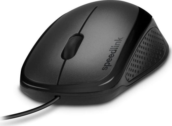 SPEEDLINK KAPPA Mouse - Mus - høyrehendt - optisk - 3 knapper - kablet - USB - svart