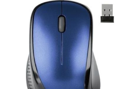 SPEEDLINK KAPPA Mouse - Mus - høyrehendt - optisk - 3 knapper - trådløs - 2.4 GHz - USB trådløs mottaker - blå