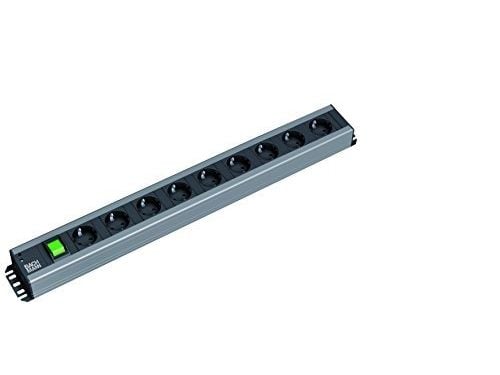 Bachmann 300.004, 2 m, Musta, Harmaa, 9 AC-pistorasia(a), 74 mm, 617 mm, 45 mm