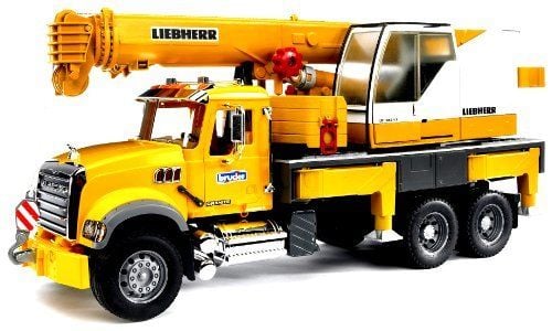 BRUDER MACK Granite Liebherr nosturiauto ABS synteettinen leluauto (2818)