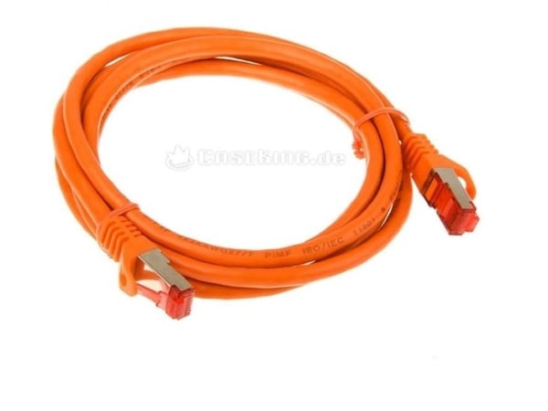 Goobay 91606, 2 m, Cat7, S/FTP (S-STP), RJ-45, RJ-45, Oransje