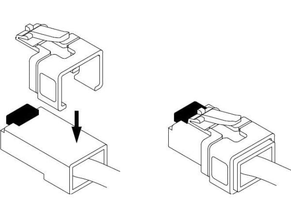 Delock RJ45 Repair Clip Starter Set - Reparationsklämma för nätverkskontakt - blandade färger (paket om 16)