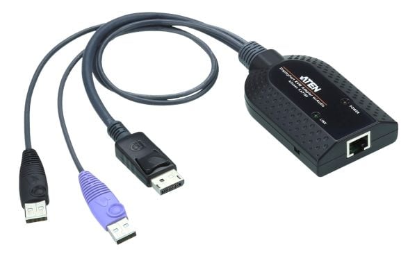 ATEN KA7189-AX - Tastatur / video / musadapter (KVM) - USB, DisplayPort (hann) til RJ-45 (hunn)