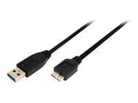 LogiLink - USB-kabel - USB-type A (hann) til Micro-USB Type B (hann) - USB 3.0 - 60 cm - svart