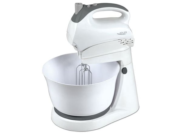 Adler AD 4202, Elektrisk visp, Hvit, Miksing, Plast, 300 W, 1,85 kg