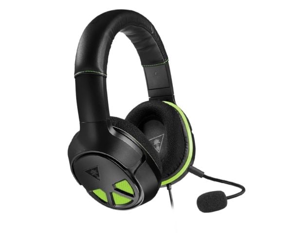 Turtle Beach XO Three, Koblet med ledninger (ikke trådløs), Spilling, 20 - 20000 Hz, Hodesett, Sort, Grønn