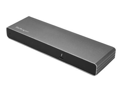 StarTech.com Thunderbolt 3 Dock - MacBook Pro & Windows, Dual 4K 60Hz - Dockingstation - Thunderbolt 3 - VGA, HDMI, 2 x DP - GigE udvidet skrivebor...