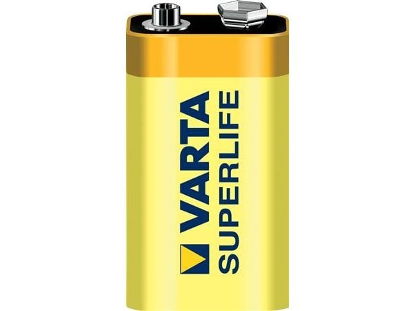 Varta Superlife 2022 - Batteri 6LR61 - Karbonsink