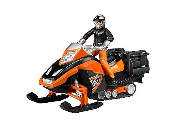 Bruder Snescooter med chauffør og tilbehør legetøj