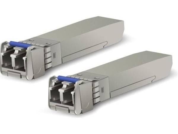 Ubiquiti U Fiber - SFP+ transceivermodul - 10GbE - LC-enkeltmodus - opp til 10 km - 1310 nm (en pakke 2)