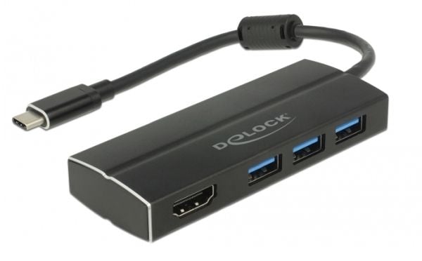 Delock - Retail Pack - dokkingstasjon - USB-C 3.1 / Thunderbolt 3 - HDMI