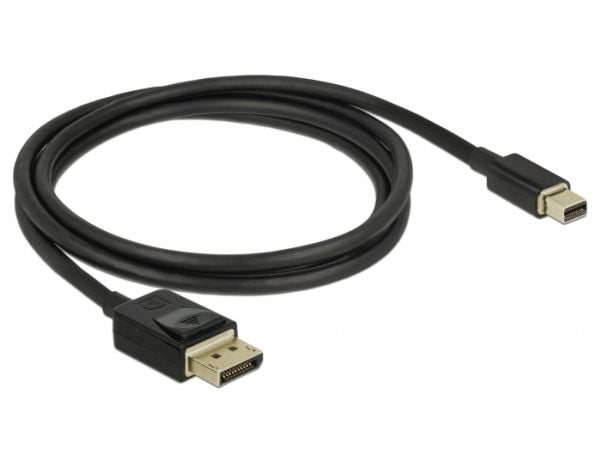 Delock - DisplayPort-kabel - DisplayPort hann til Mini DisplayPort hann - 1 m - svart - 8K-støtte