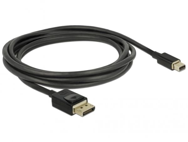 DeLOCK - DisplayPort-kaapeli - DisplayPort (M) - Mini DisplayPort (M) - 2 m - Musta - 8K-tuki