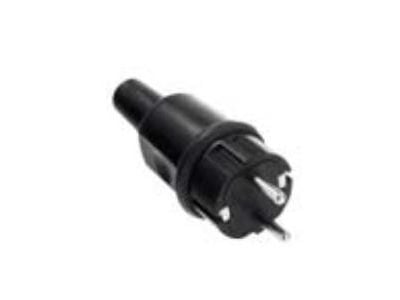 Bachmann - Strøm-konnektor - ström CEE 7/7 (han) - 250 V - 16 A - sortera