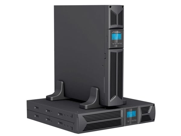 PowerWalker VI 1000RT HID - UPS (rackmonterbar/extern) - AC 220/230/240 V - 900 Watt - 1000 VA - 7 Ah - RS-232, USB - utgångskontakter: 8 - 2U - 19...