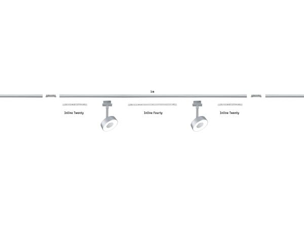 Paulmann 951.36, Montering Sett, Sølv, Aluminium, Rustfritt stål, 1000 W, 230 V, 755 mm