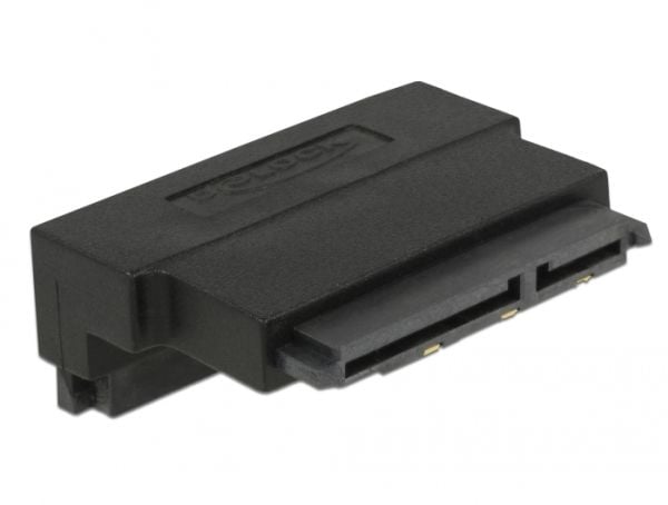 Delock - SATA-adapter - Serial ATA 150/300/600 - SATA combi (P) oppvinklet til SATA combi (R) haspe - svart
