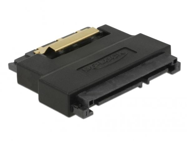 Delock - SATA-adapter - Serial ATA 150/300/600 - SATA-kombo (P) til SATA-kombo (R) låst - svart
