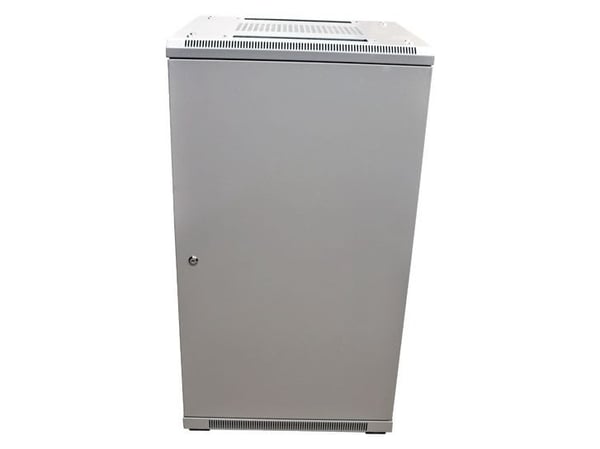 ALLNET 106975, Frittstående hylle, 22U, 500 kg, Nøkkellås, Grå