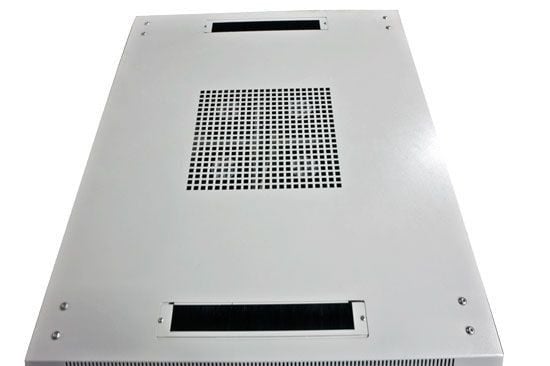 ALLNET 106975, Frittstående hylle, 22U, 500 kg, Nøkkellås, Grå