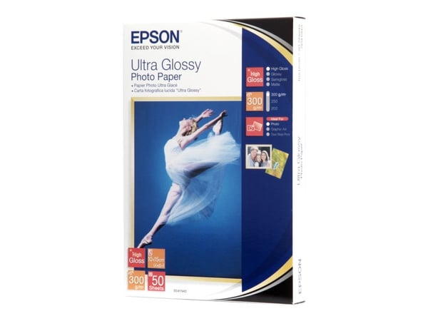 Epson Ultra Glossy Photo Paper - Blank - 100 x 150 mm 50 ark fotopapir - for EcoTank ET-1810, 2810, 2811, 2814, 2815, 2820, 2825, 2826, 2850, 2851,...