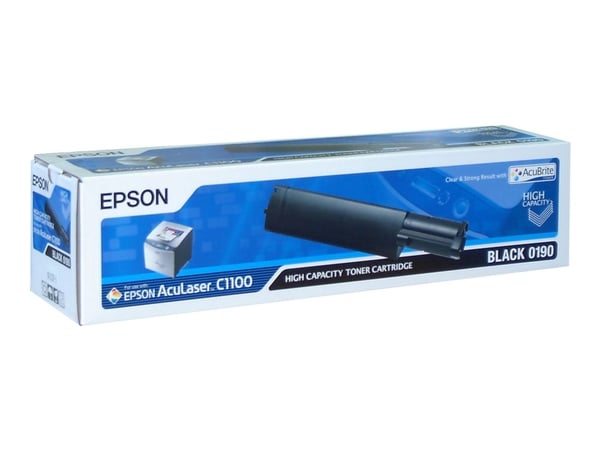 Epson 0190 - Høykapasitets - svart - original - tonerpatron - for AcuLaser C1100, CX11