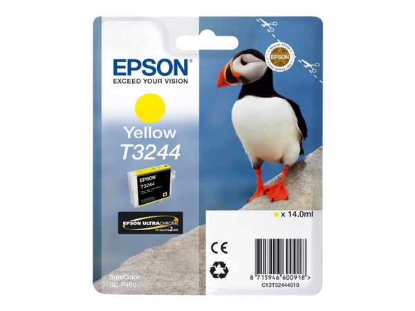 Epson T3244 Yellow, Väriainepohjainen muste, 14 ml, 980 sivua, 1 kpl