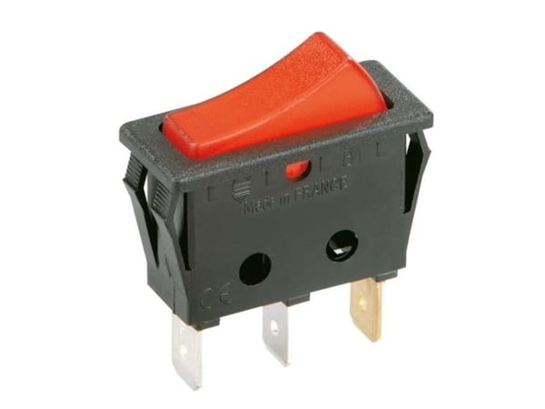 Bachmann 924.112, Keinukytkin, 1P, Musta, Punainen, 250 V