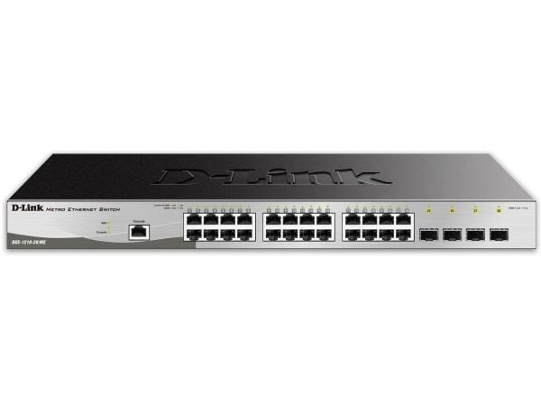 D-Link DGS 1210-28/ME - Switch - Administreret - 24 x 10/100/1000 + 4 x Gigabit SFP - monterbar på stativ