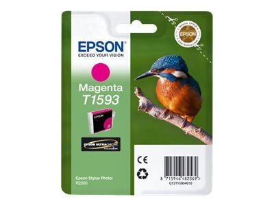 Epson T1593 magenta, Väriainepohjainen muste, 17 ml, 1200 sivua, 1 kpl