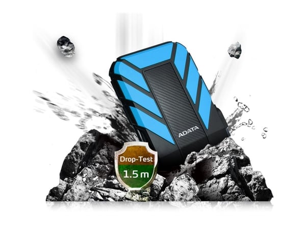 ADATA HD710P - Harddisk - 1 TB - ekstern (bærbar) - 2.5" - USB 3.1 - blå