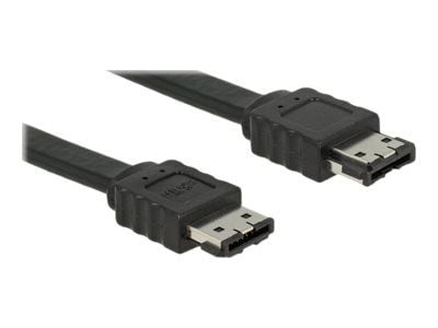 Delock - eSATA-kabel - Serial ATA 150/300 - eSATA (R) til eSATA (R) - 1 m - flertrådet - svart