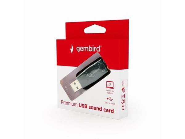 Gembird SC-USB2.0-01 - Lydkort - 48 kHz - stereo - USB 2.0 - CMedia CM108B