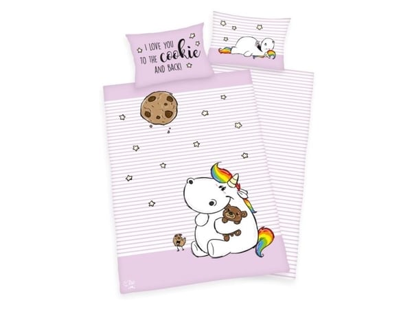 Chubby Unicorn Junior Sengetøj 100x135 cm - 100 procent bomuld