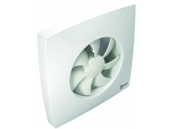 MAICO Ventilator E-Max multifunktion, fugtstyret med timer, fjernbetjening og 3 studse. Luftmængde 21-129 m³/h. Mål 189x189/Ø80-120 mm.