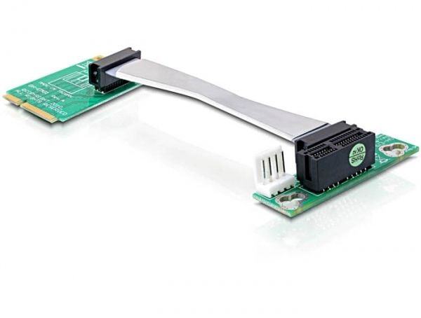 Delock Riser card Mini PCI Express > PCI Express x1 left insertion - Stigekort