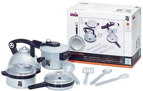 Theo Klein WMF pot set, Tyttö, Musta, Hopea