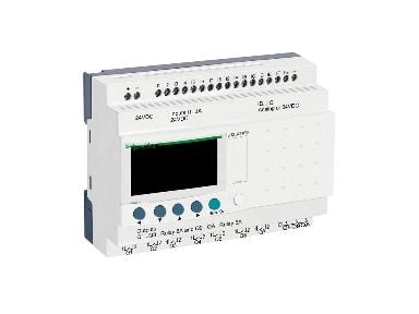 Schneider Modulært intelligent relé RTC LCD 24VDC 16 innganger 10 utganger SR3B261BD