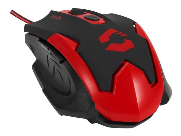 SPEEDLINK XITO Gaming - Mus - optisk - 5 knappar - kabelansluten - USB - svart, röd