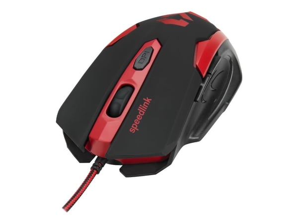 SPEEDLINK XITO Gaming - Mus - optisk - 5 knappar - kabelansluten - USB - svart, röd