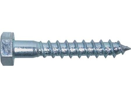 Dresselhaus 4001796009488, Skru, Sinkbelagt stål, Tre, Sekskantet hode, Metallisk, 70 mm