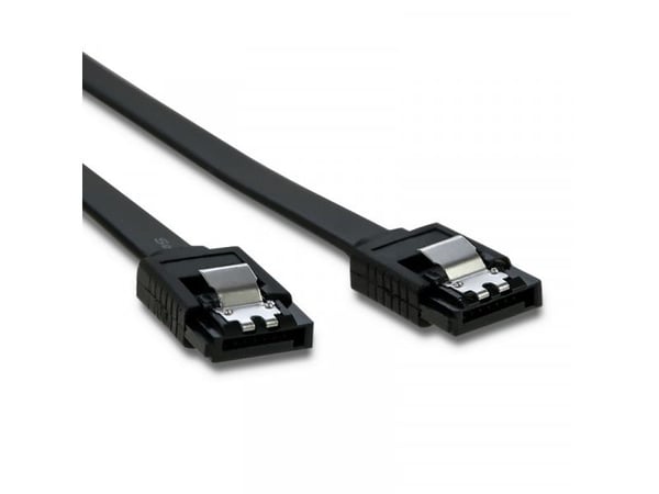 Qoltec - SATA-kabel - Serial ATA 150/300/600 - SATA (hann) til SATA (hann) - 50 cm - svart