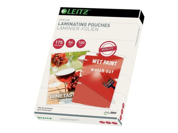 Leitz Heat Activated - Glanset - A4 (210 x 297 mm) lamineringspunger - for Leitz iLAM touch A3 turbo, iLAM touch A4 turbo