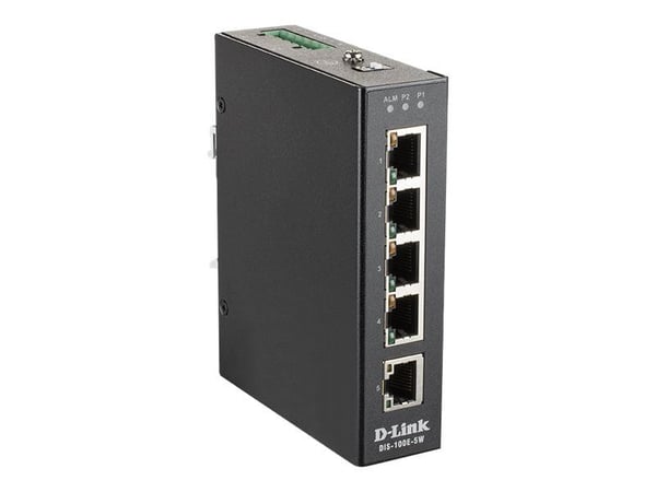 D-Link DIS-100E-5W, Hallitsematon, L2, Fast Ethernet (10/100), Täysin kaksipuolinen, Telineasennus, Seinäkiinnitteinen