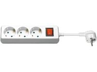 Microconnect GRU0033WS, 3 m, Tyyppi F, Tyyppi F, Valkoinen, 3 AC-pistorasia(a), 500 g