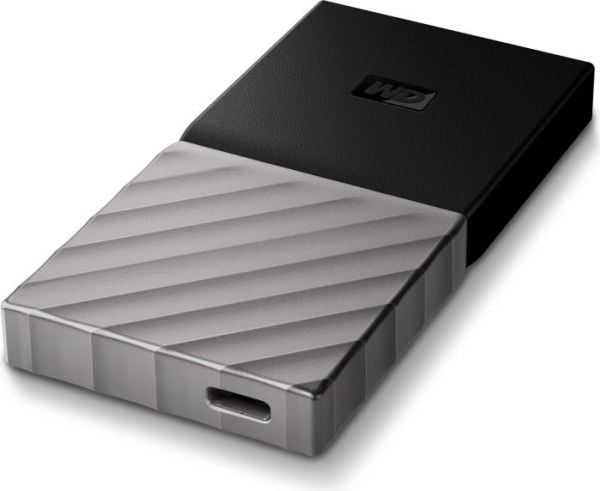 Western Digital My Passport SSD, 2 TB, USB Type-C, 3.2 Gen 1 (3.1 Gen 1), 540 MB/s, Musta, Hopea