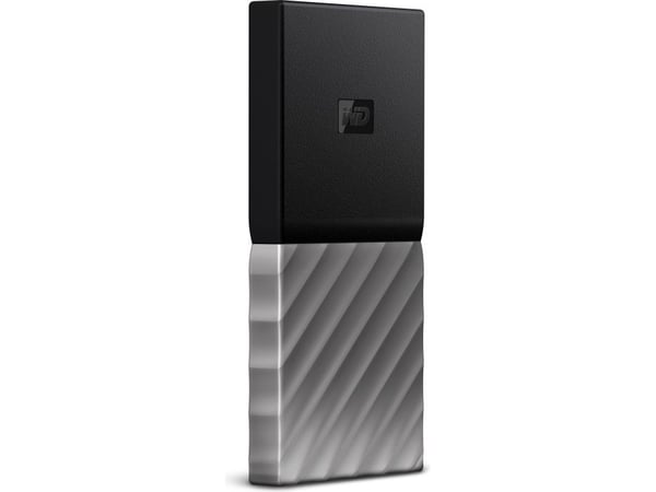 Western Digital My Passport SSD, 2 TB, USB Type-C, 3.2 Gen 1 (3.1 Gen 1), 540 MB/s, Musta, Hopea