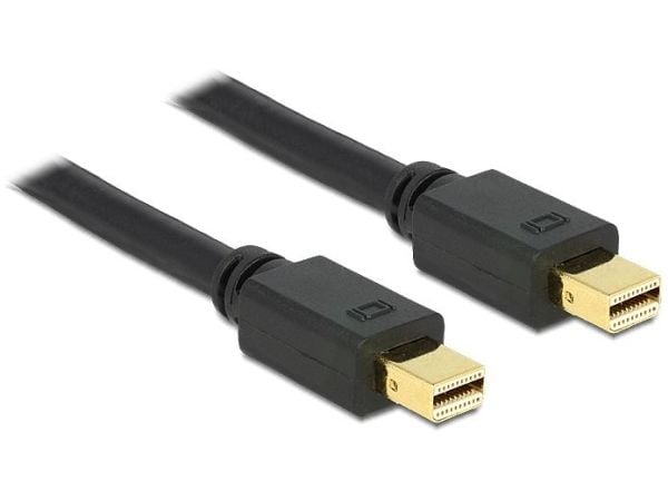 Delock - DisplayPort-kabel - Mini DisplayPort (hann) til Mini DisplayPort (hann) - 1.5 m - svart